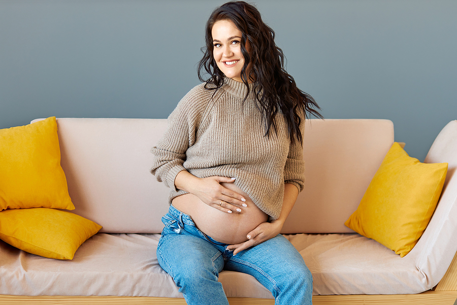bigstock-Pregnant-Happy-Smiling-Woman-S-443792999.jpg thumbnail image of blog post your dental hygiene can change during pregnancy